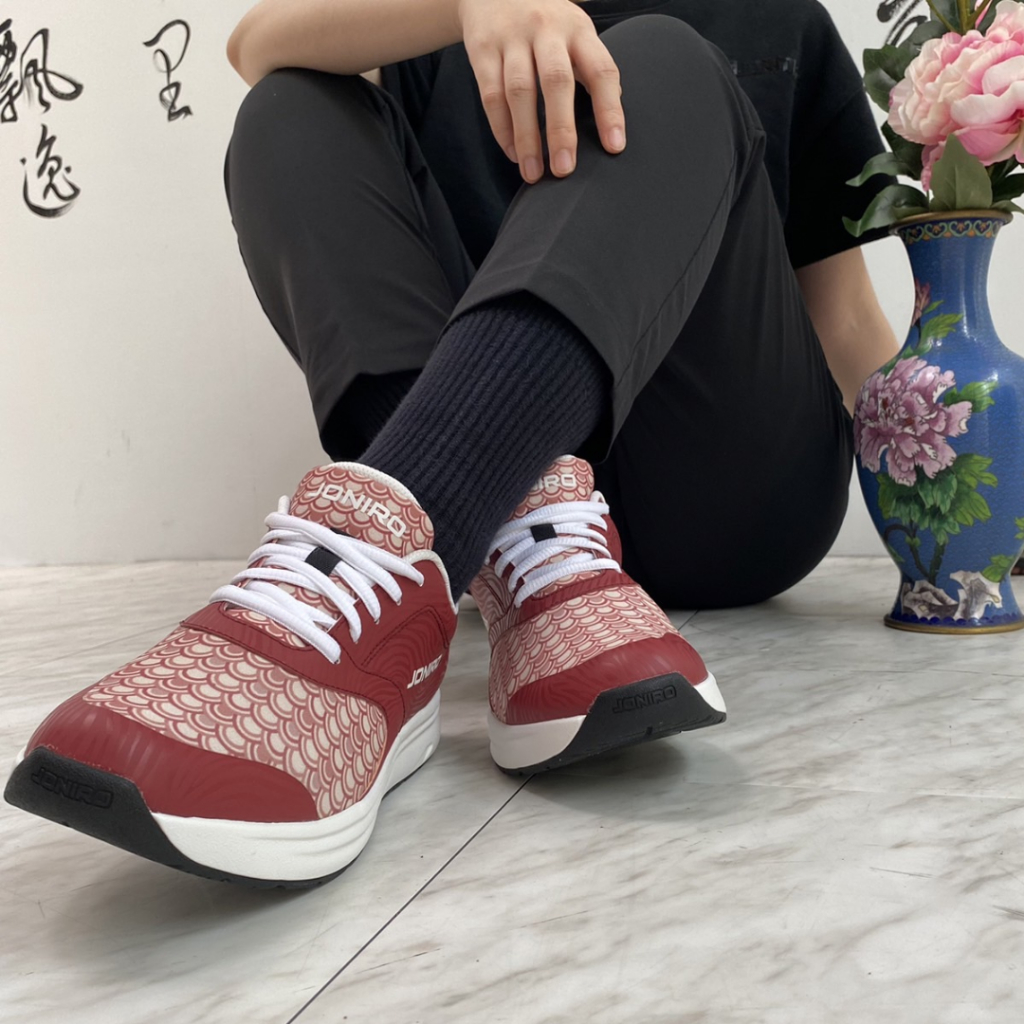 【JONIRO】台灣製造 拇趾外翻鞋FOOTLOOSE 寬楦 久走久站 健康鞋 氣墊鞋 女鞋 _胭脂紅(部分鞋款有現貨), , large