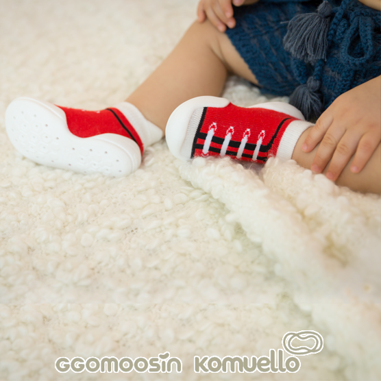 【GGOMOOSIN】學步鞋─運動寶貝(紅)(115mm/125mm/135mm/145mm), , large