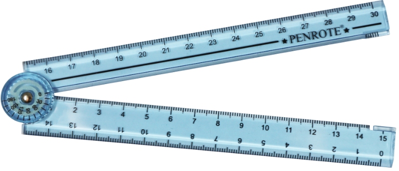 Aurora Folding Ruler &ndash; Blue, , large