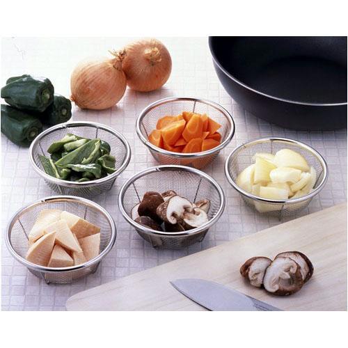 Stainless steel small drain basket set (5 pieces), , large