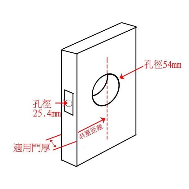 喇叭鎖 廁所幸福牌 LUCKY 3030型 喇叭鎖 浴廁鎖 LK3030 裝置距離85mm 浴室 廁所, , large