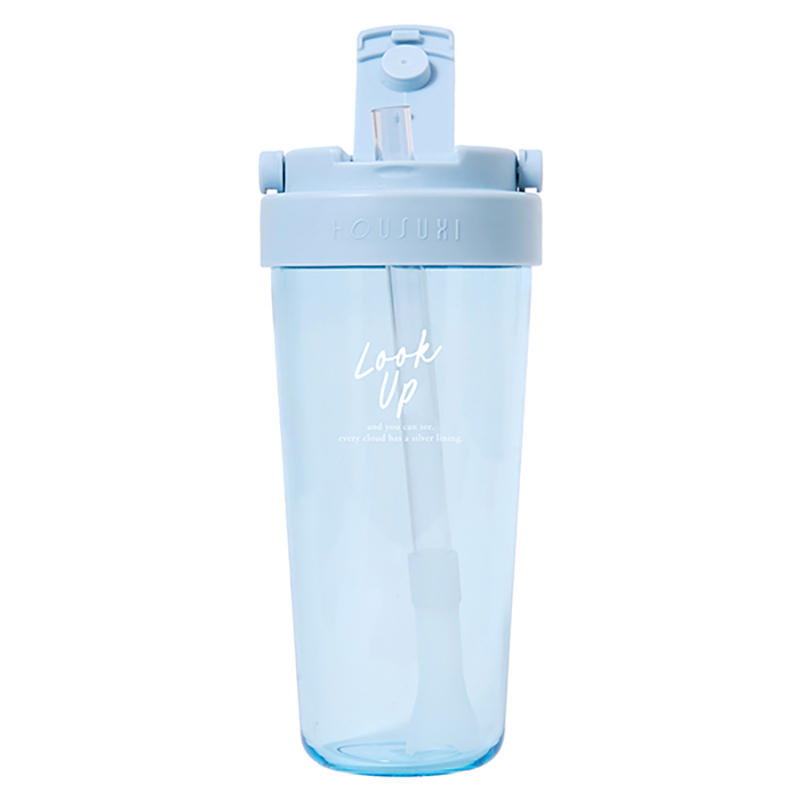 『HOUSUXI‧舒希』Tritan輕透舒吸杯(附彈跳吸管)760ml-淺水藍, , large