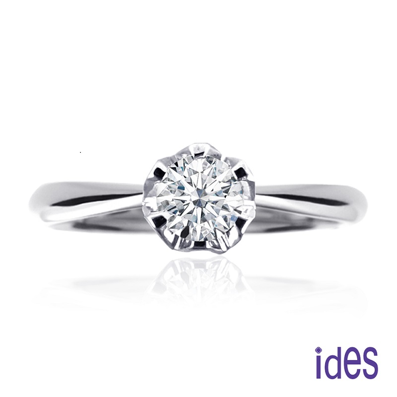[ides愛蒂思] 精選30分E/VS1八心八箭完美車工鑽石戒指/求婚結婚戒/花苞, , large