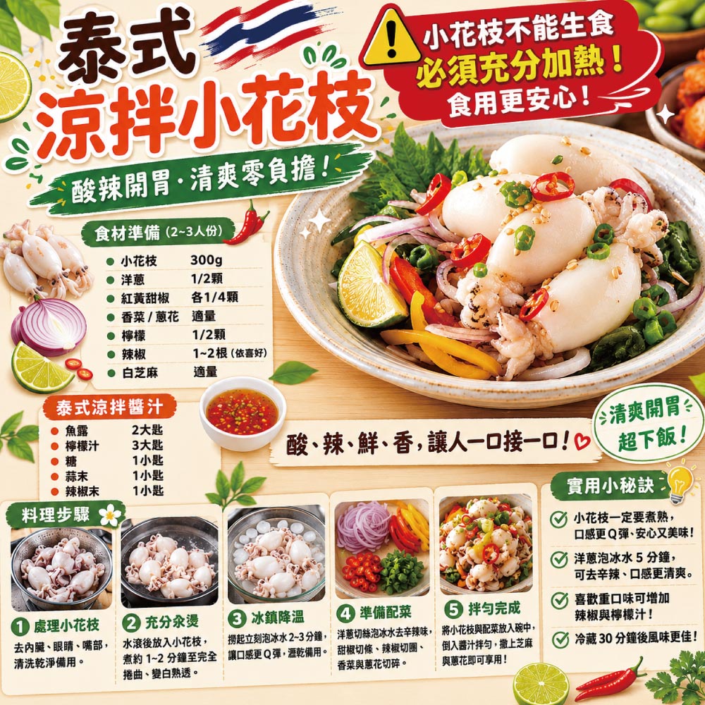 小川漁屋 單凍小花枝1包(300g&plusmn;10%/包), , large