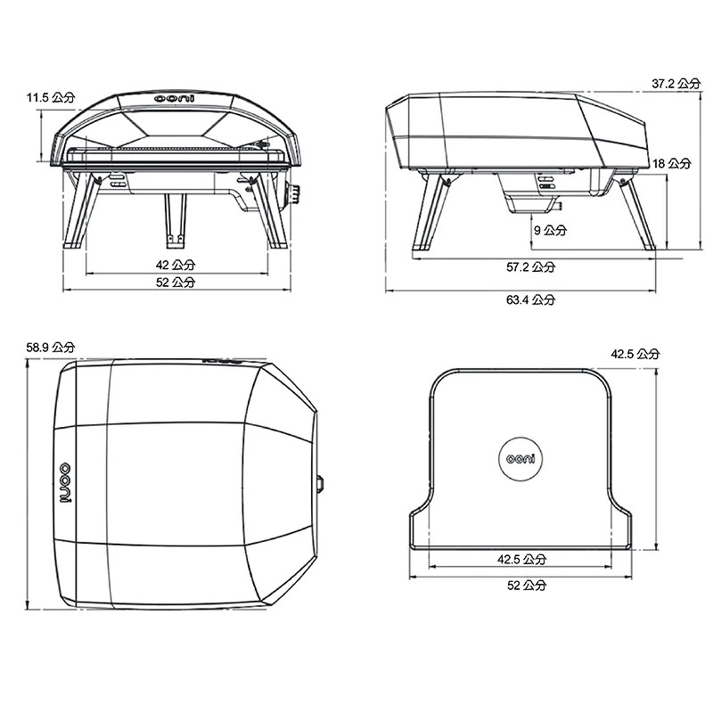 [OONI戶外窯烤爐]純瓦斯款披薩窯烤爐 Koda 16 Gas Powered Pizza Oven (Koda16) 烤肉爐 烤箱 烤肉架, , large