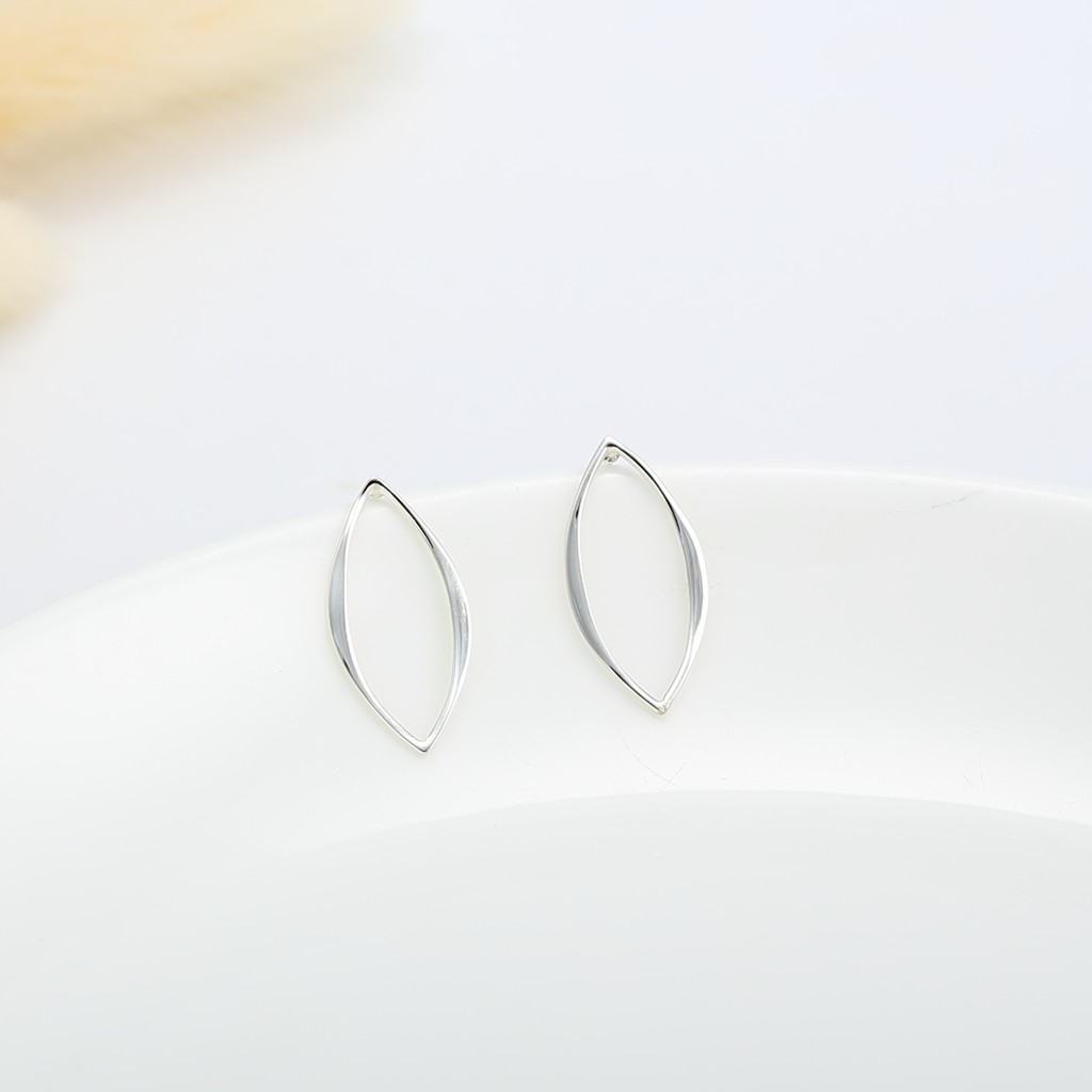 【Angel & Me】Leaf s925 sterling silver earrings Birthday gift, , large