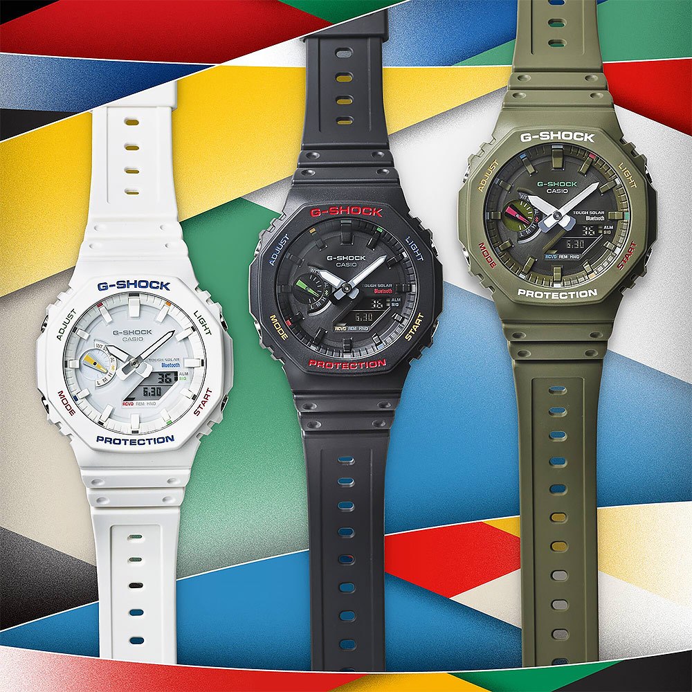 CASIO 卡西歐 G-SHOCK 藍牙 八角 太陽能電子錶 手錶 GA-B2100FC-3A, , large