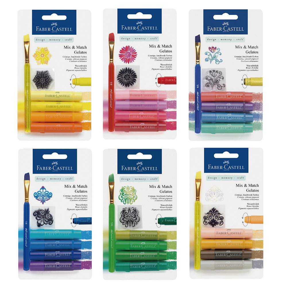 【Faber-Castell】輝柏 口紅水性蠟筆4入色 121801-05 / 盒  -  多款可選, , large