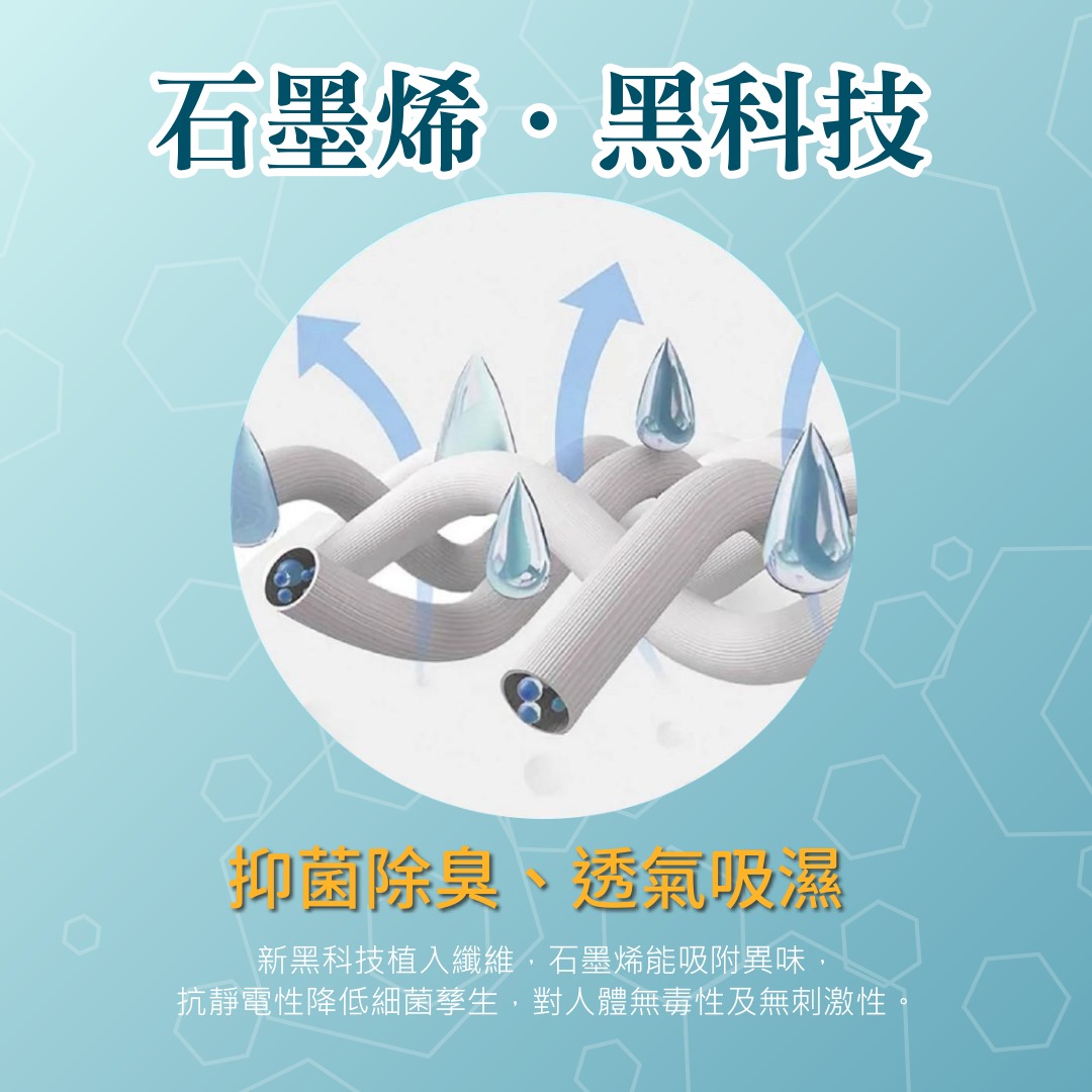 [GP石墨烯] 石墨烯時尚健康除臭短襪(四雙/組) - 二色可選, , large