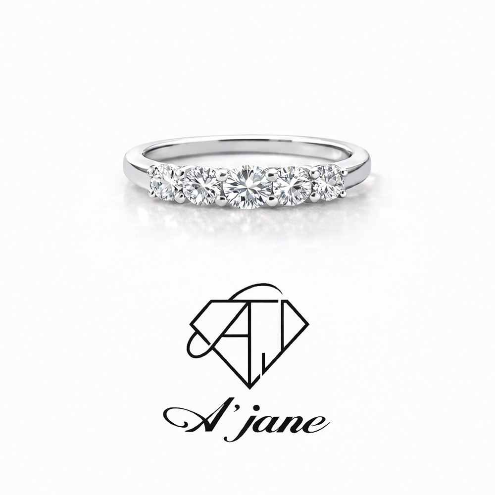 【A'jane】18K白金 恆光序曲 實驗室鑽石 培育鑽石 鑽石戒指 A012603-001, , large