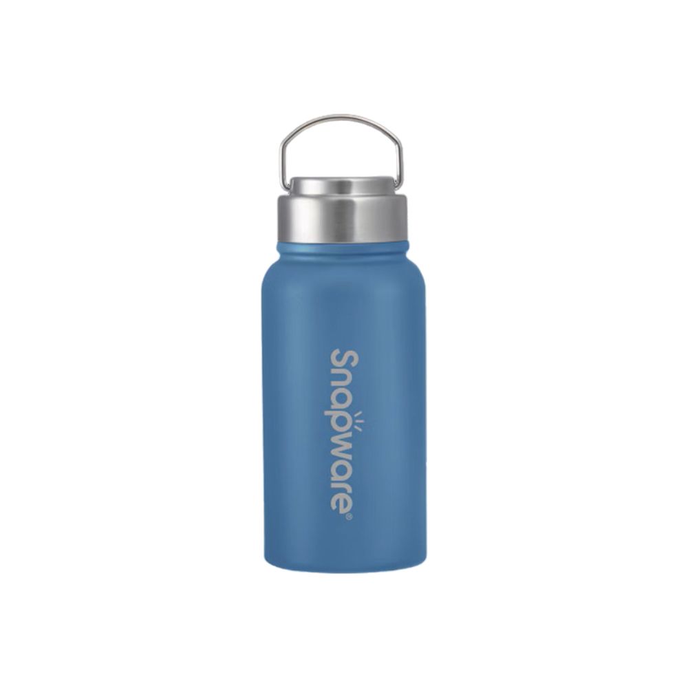 Zinc light porcelain thermos bottle, , large