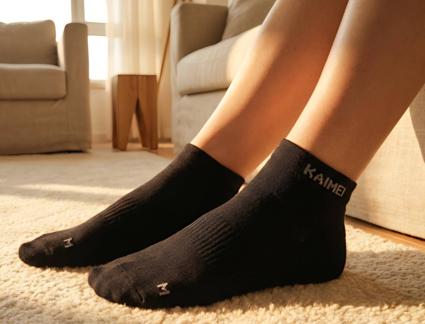 [Kaimei Cotton Industry] 7 pairs set MIT made in Taiwan, Kaimei exclusive brand design Lycra 1/2 deodorant socks 20-24cm, 25-28cm, , large
