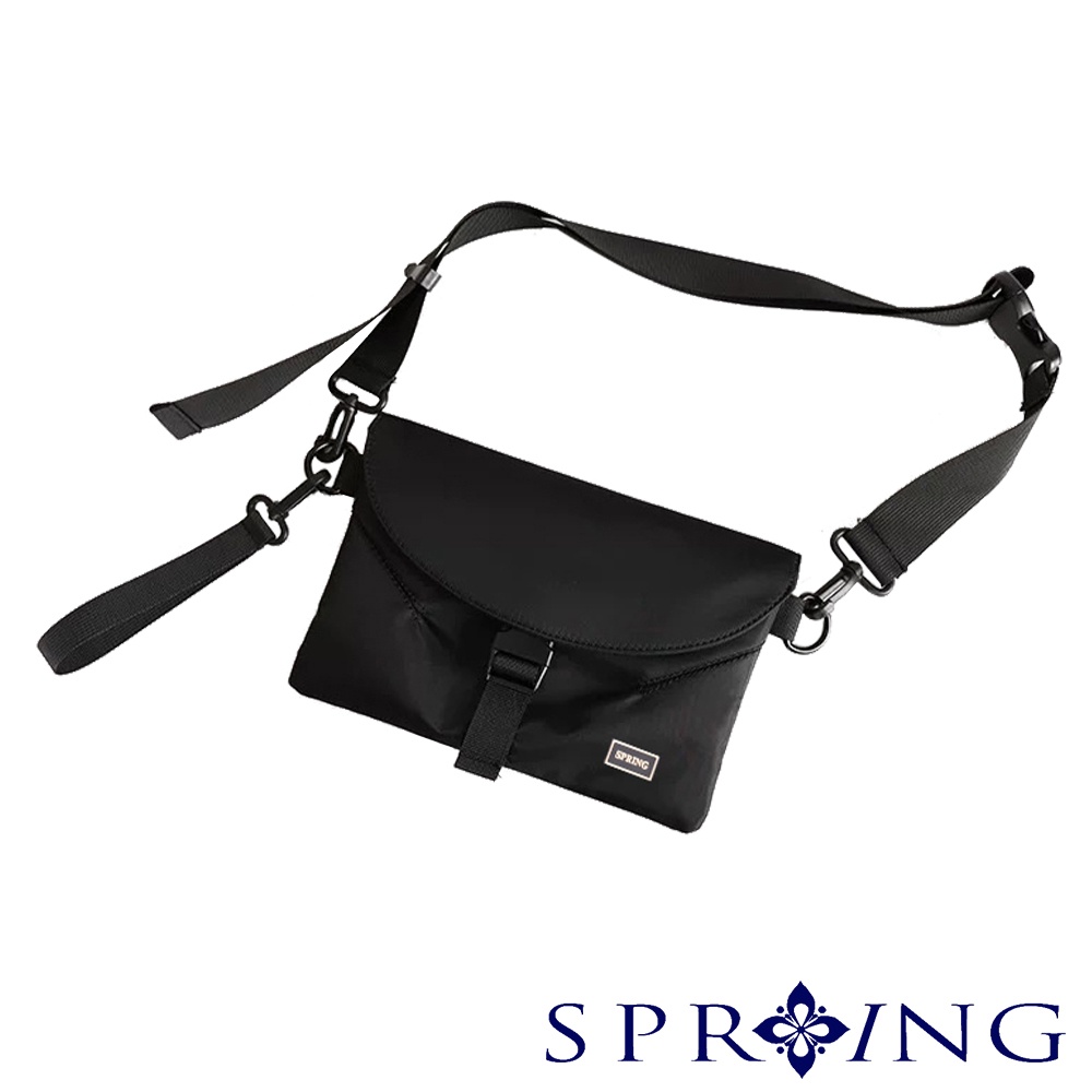 SPRING-尼龍布手拿包中性百搭斜背包簡約手拿包斜背包(0-75015), , large