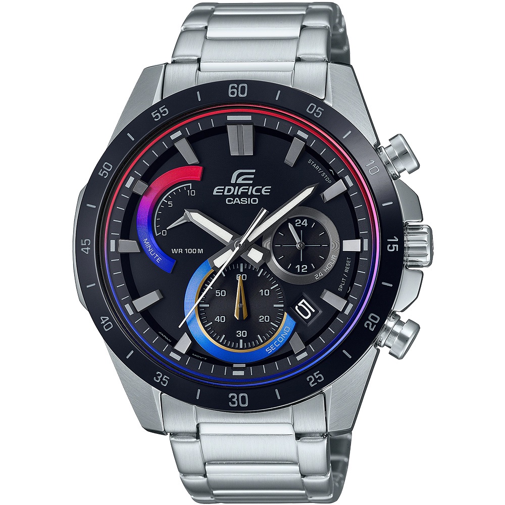 CASIO 卡西歐 EDIFICE Heat Gradation 三眼計時手錶 EFR-573HG-1A, , large