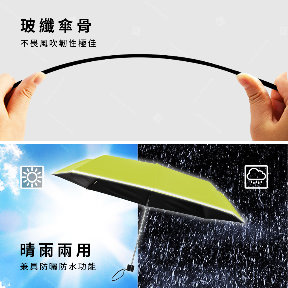 [TDN]大剛好速乾無敵折傘雨傘(大傘面防風防曬陽傘B5583)抹茶綠, , large