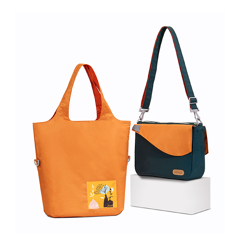 Eco-friendly Crossbody bag & tote bag Two-in-one, Reversible yoyo bag(Canary), , large