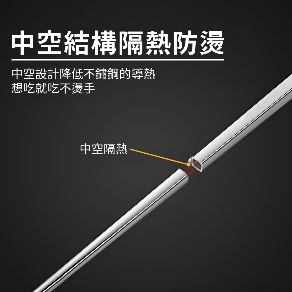 方型筷 食品級 不鏽鋼筷 316 筷子 餐具 【Ho覓好物】316不鏽鋼筷 JP4047 JP4010, , large