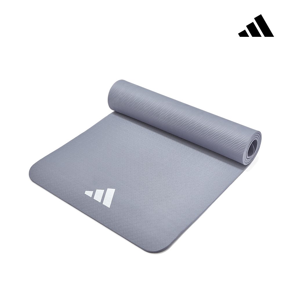 adidas 愛迪達 輕量波紋瑜珈墊-8mm, , large