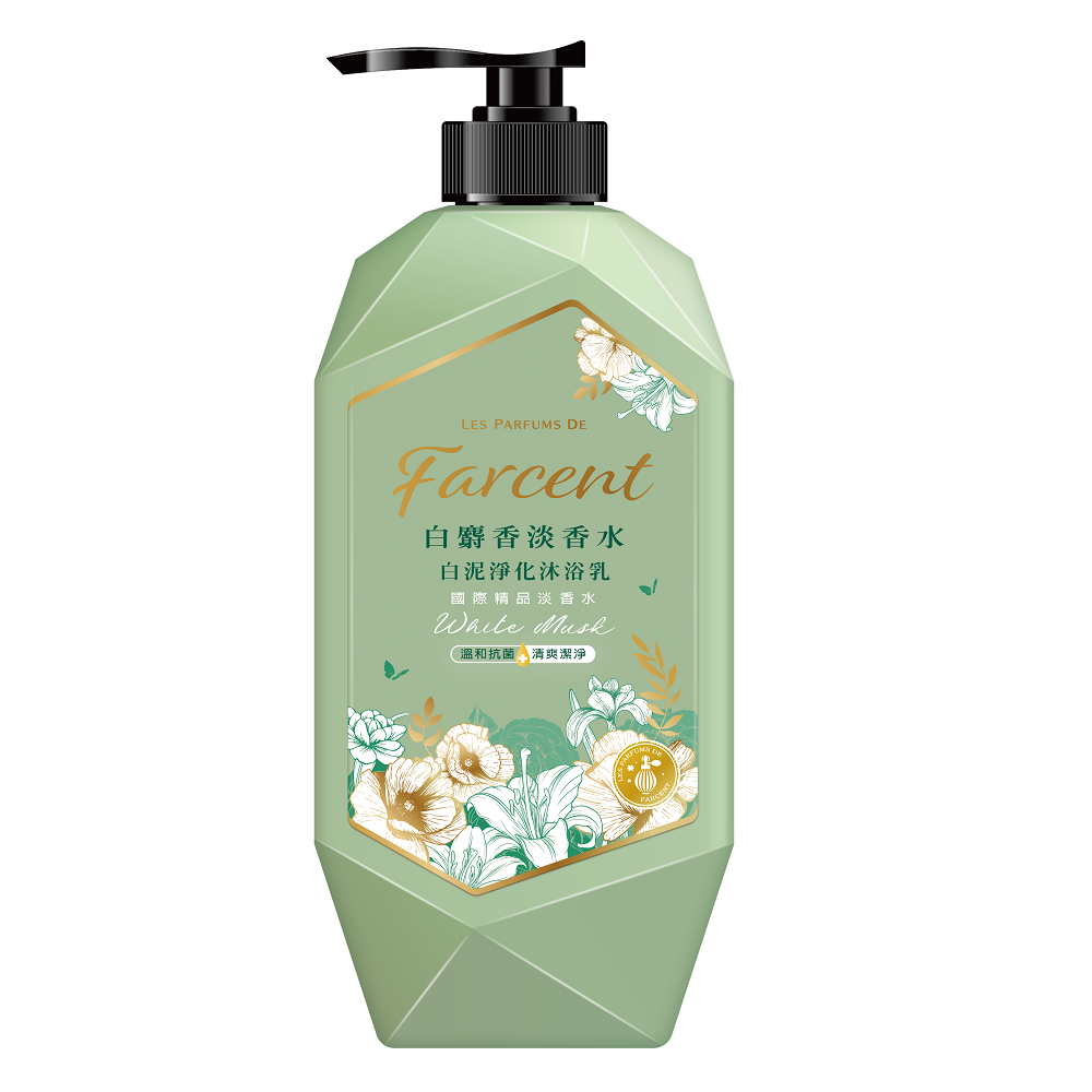 Farcent white clay Shower-White Musk, , large