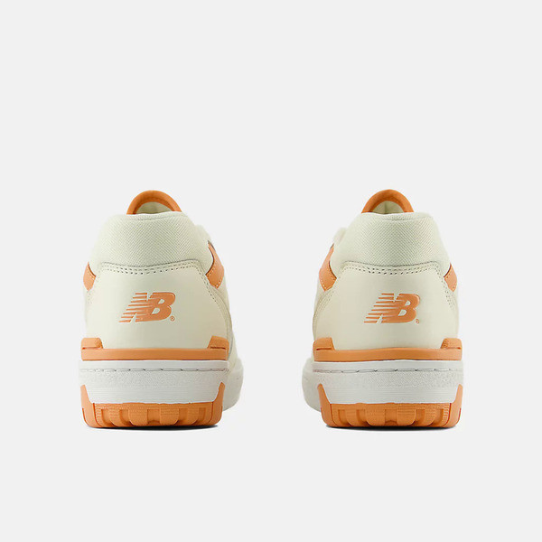 Kixpress-New Balance 女 復古鞋 經典 NB 550 休閒 B楦 膠底 簡約 穿搭 米 橘 [BBW550AJ], , large