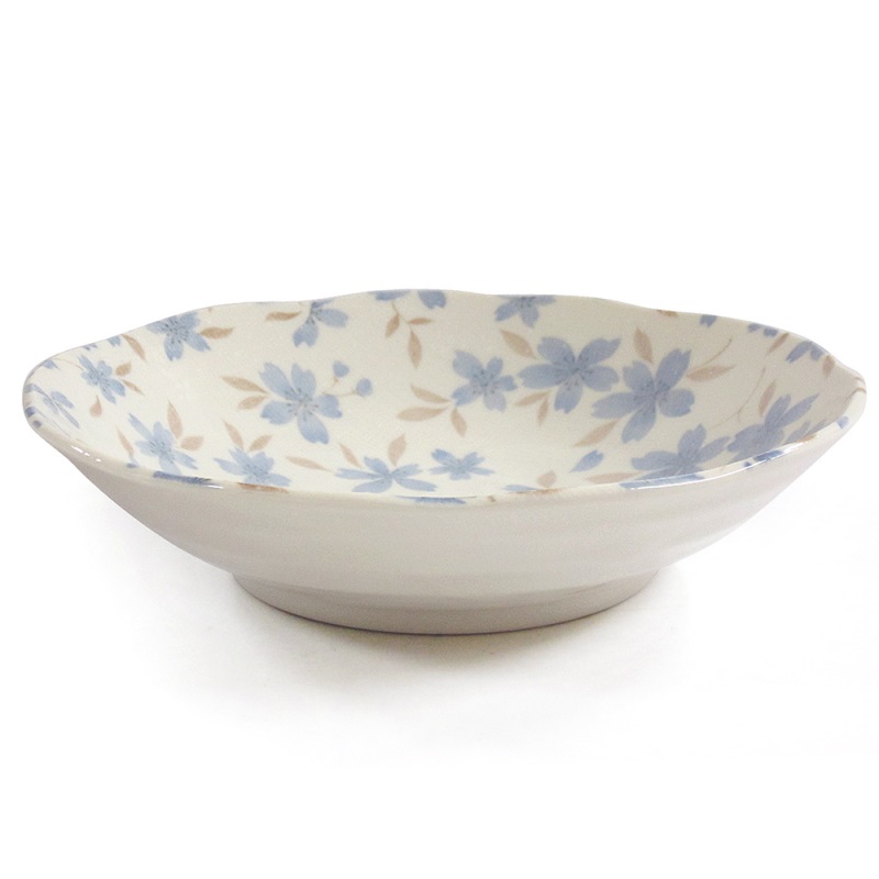 [豐名日本餐具] 8.0"湯盤 布目櫻 水青 / C08PL0-361-4, , large