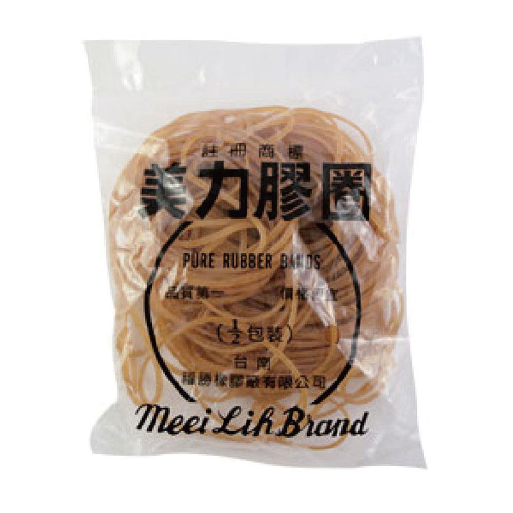 美力牌 橡皮圈 30號 81mm 橡皮筋 黃色 4兩 /包, , large