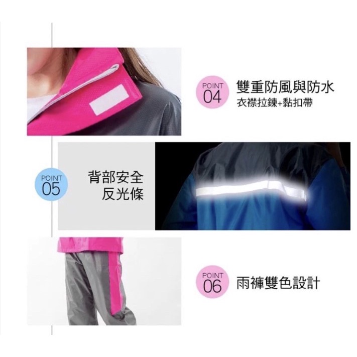 【周周生活】晴雨選品館｜風雨騎士 輕量兩件式兩截機車登山雨衣｜雨衣外套, , large