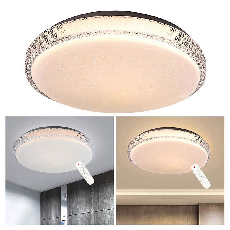 [Honey Comb]北歐星空LED36W遙控調光調色臥室吸頂燈(V3894C36), , large