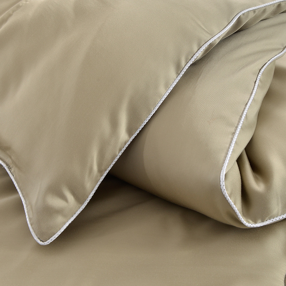 【Betrise】Milk Tea Cafe-Top 300 yarn lyocell fiber graphene technology antibacterial feather velvet warm winter quilt (large 8x7 feet), , large