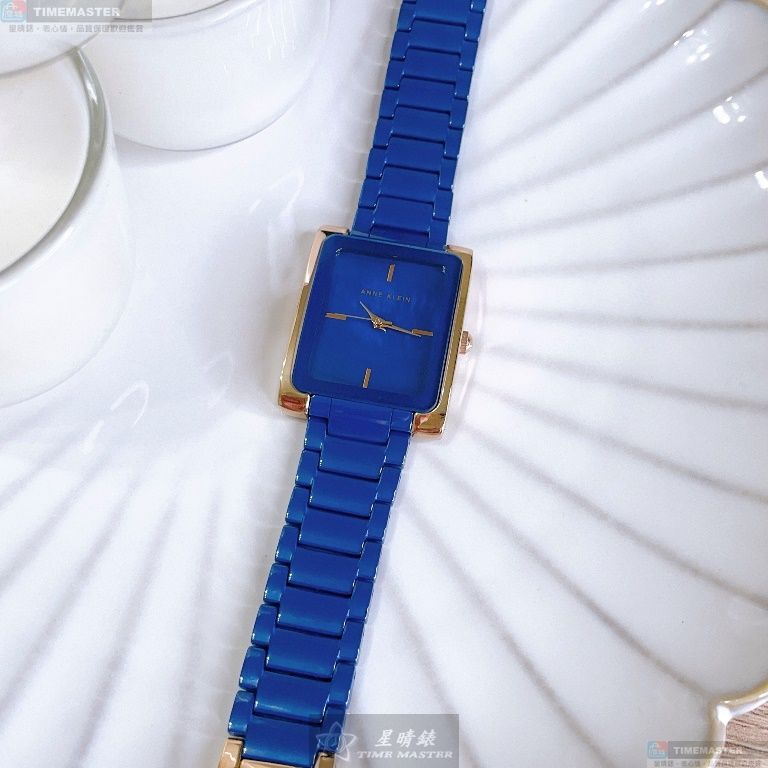 [星晴錶業]AnneKlein手錶,28mm, 36mm,AN00600寶藍色錶面寶藍錶殼寶藍精鋼錶帶款, , large