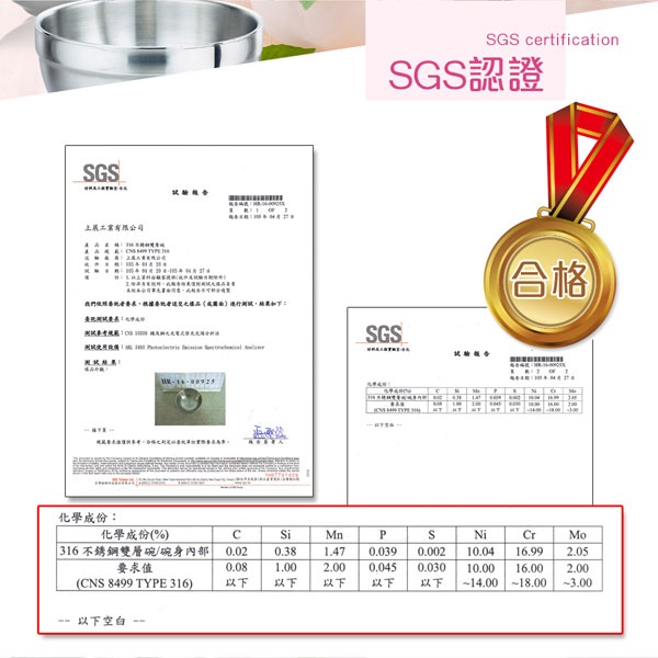PERFECT 理想牌 極緻316不鏽鋼雙層碗六入組隔熱碗碗 12cm-Leidea樂德兒, , large