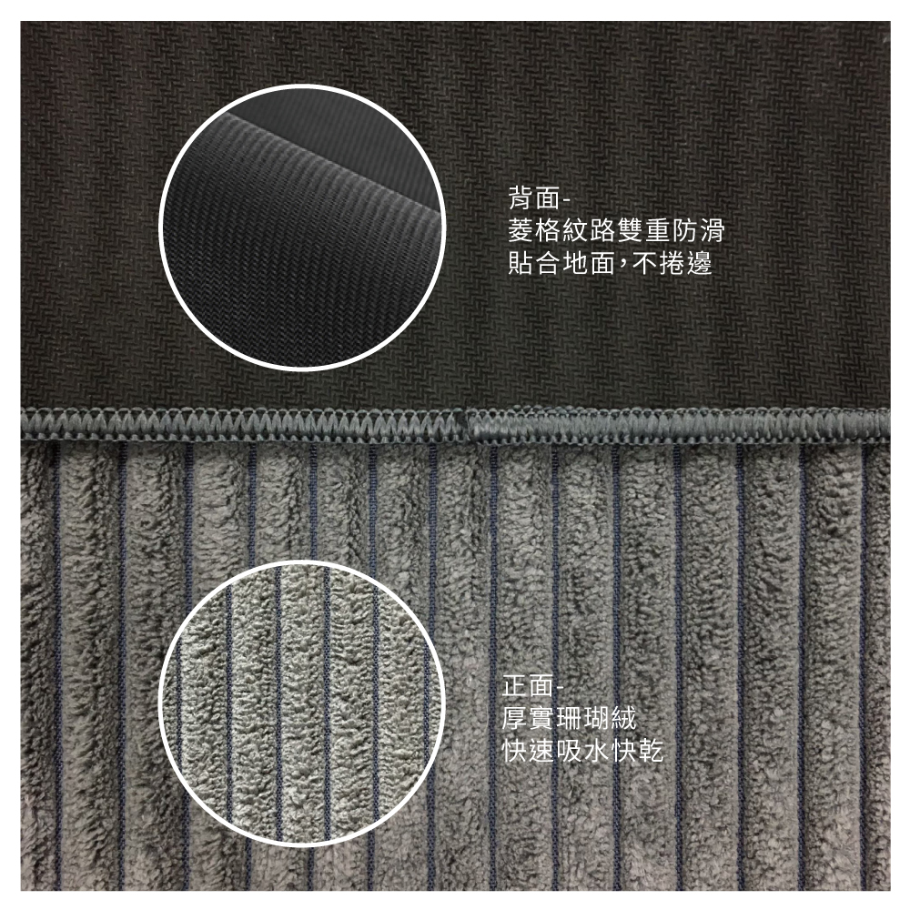 好好用舒壓吸水珊瑚絨地墊_約40x60cm, , large
