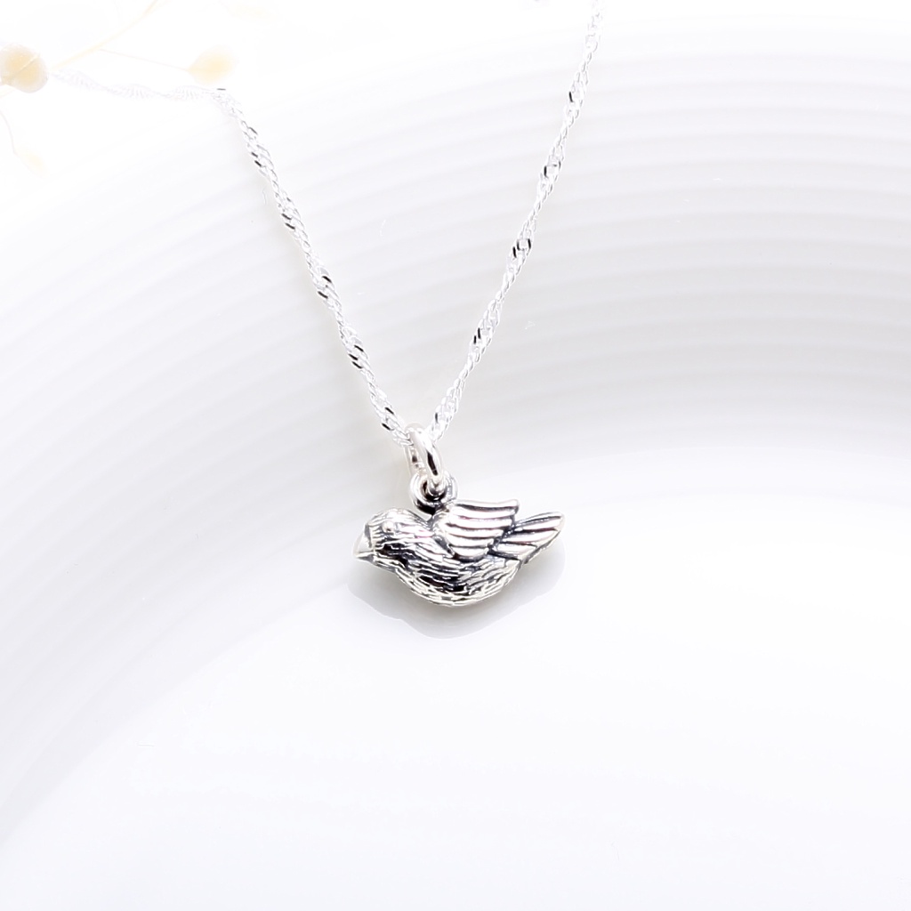 【Angel & Me】Lucky Bird s925 sterling silver necklace Valentine Day gift, , large