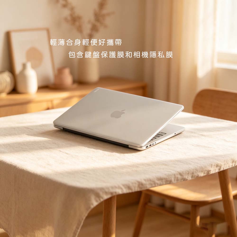 【山水之寶】UNIQ MacBook Neo A18 Pro（2026版）Claro 輕薄防刮電腦保護殼 霧透 原廠公司貨, 霧透, large