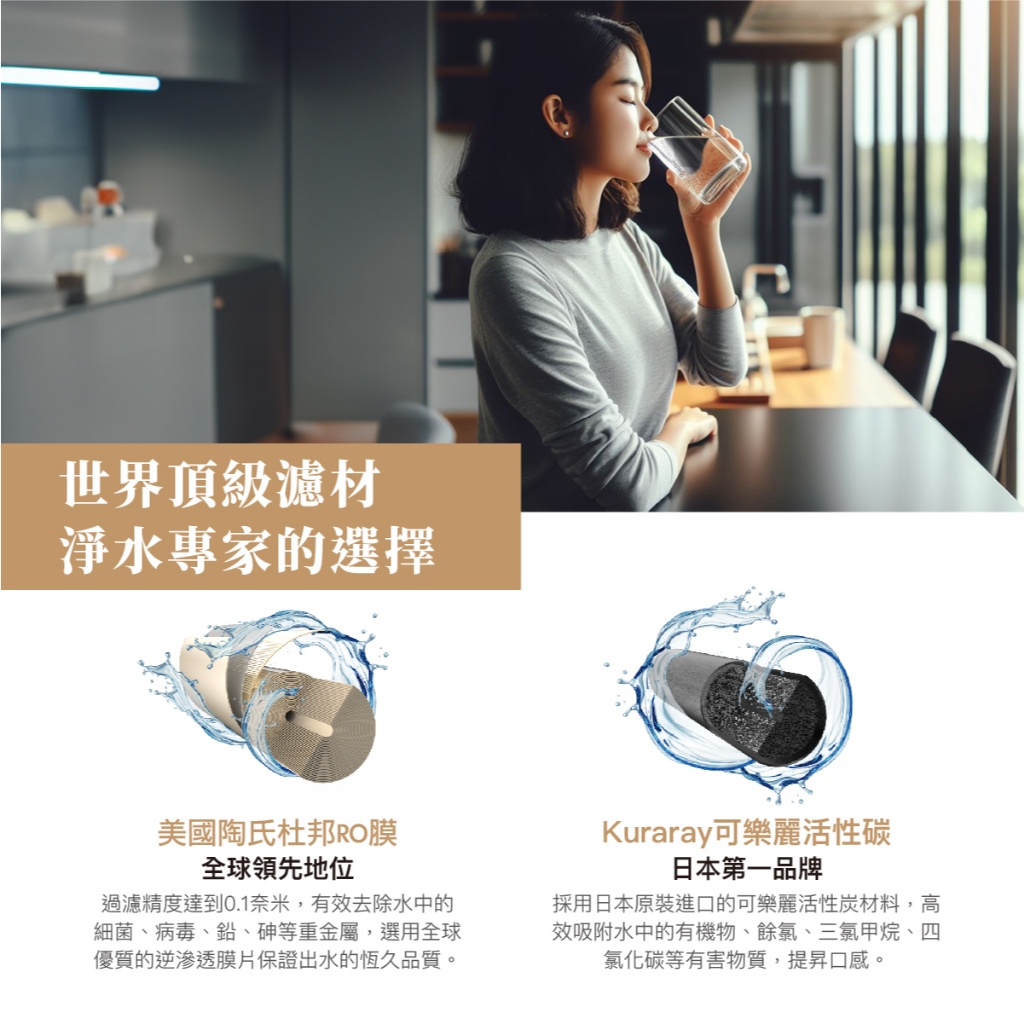 【麗水生活】廚事寶 kitchenpro 800G 加侖 直接輸出 RO-逆滲透純水機  過濾器 淨水器, , large