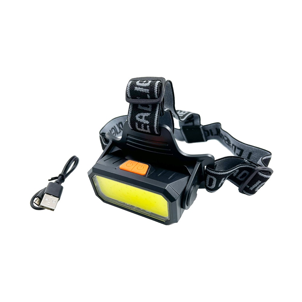 WT-276 Dongtai Red and White COB Headlight Dual-color light source, dual-switch design, USB charging, outdoor rainproof lighting, , large