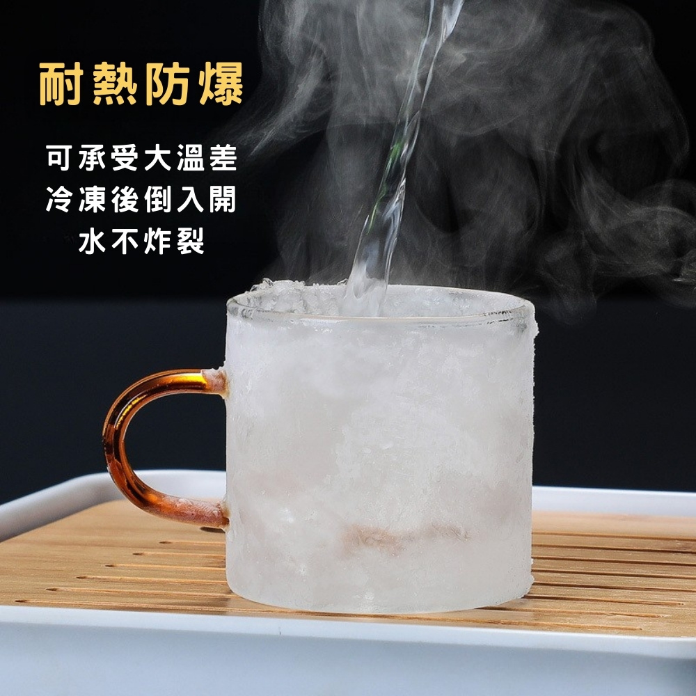【GlassKing】GK-320 耐熱玻璃杯 六色手把 迷你玻璃杯 試飲杯 咖啡杯 水杯 茶杯 酒杯, , large