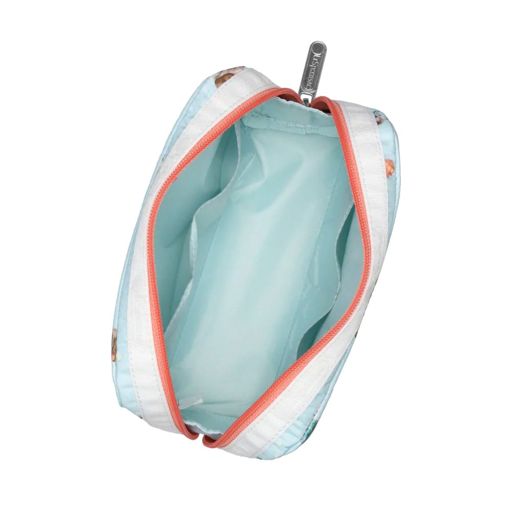 Lesportsac Rectangular Cosmetic 長形化妝包 盥洗包 收納包 女包(海洋風格水獺), , large
