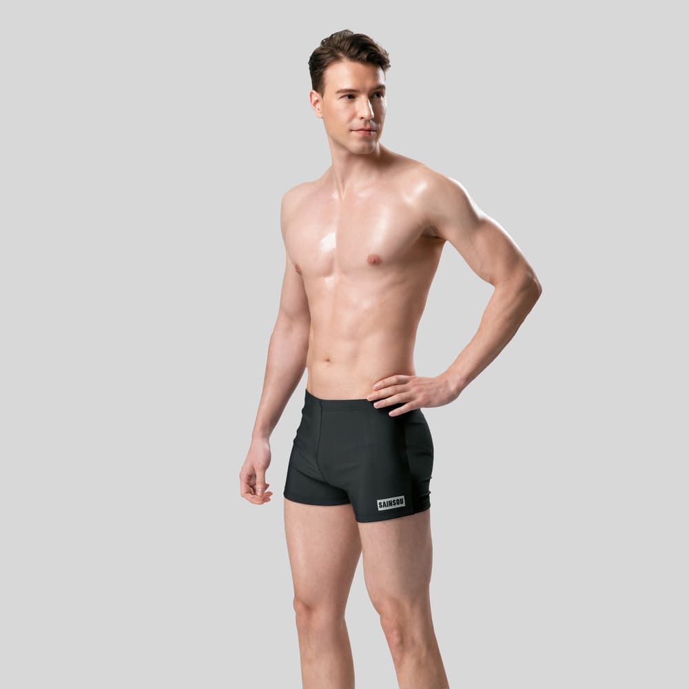 MONINA  MIT  Big men cropped swimming trunks -3L, , large