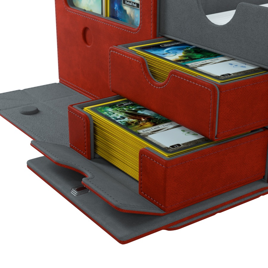 【Asmodee】遊戲收納窩 600+ 紅色 Games Lair 600+ RED卡牌收納盒 &times; 桌遊保護 &times; 高容量, , large