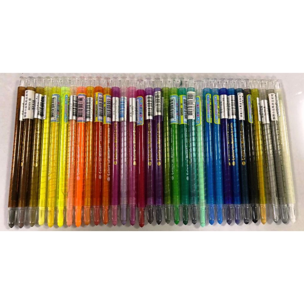 德德小品 伸縮蜡筆-單支NO.21銀色, , large