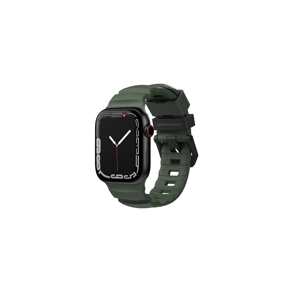 【山水之寶】National Geographic 國家地理 Apple watch 44/45/49/S10 46/S11 46mm錶帶 Rugged FKM矽膠錶帶 優異耐熱表現, , large