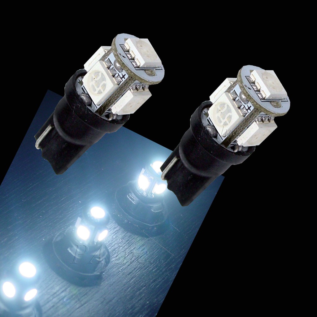 【PA LED】T10 5晶 15晶體 SMD LED 耐熱底座 小燈 儀表燈 定位燈 室內燈 牌照燈 車門燈 方向燈, , large