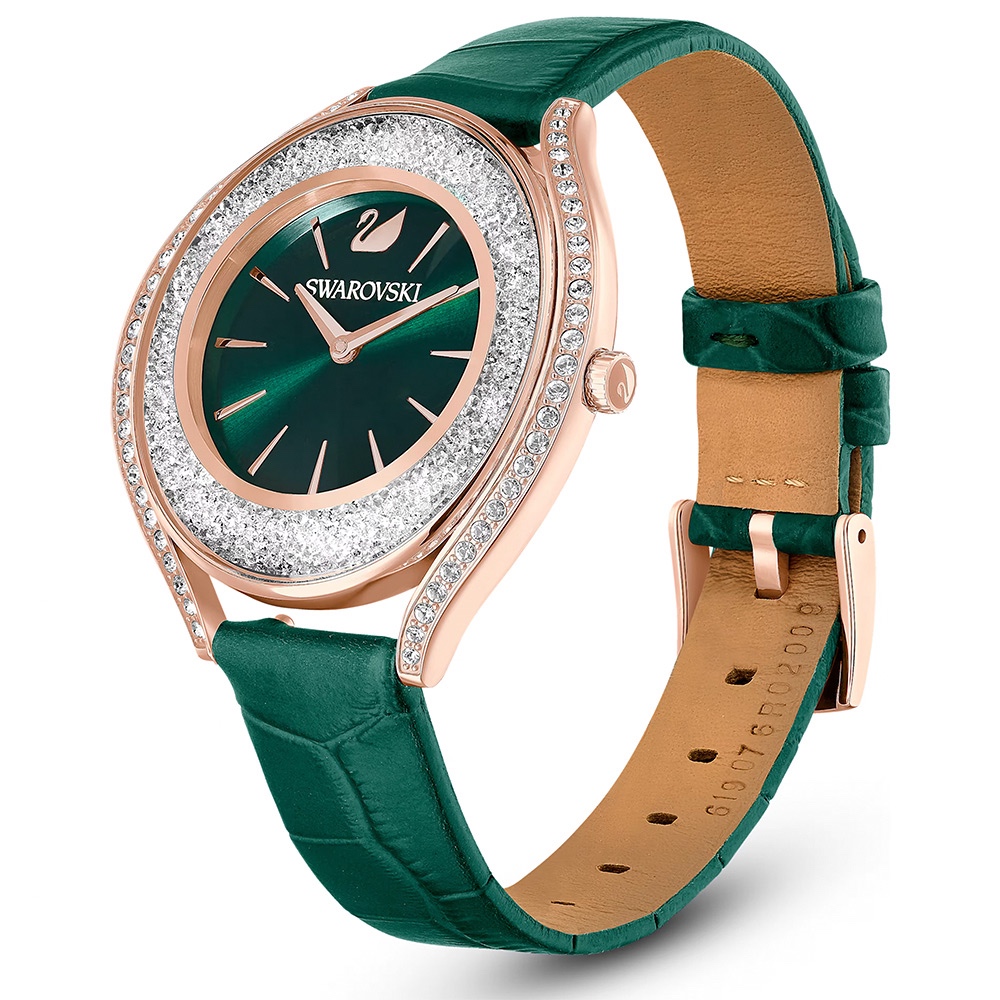 SWAROVSKI 施華洛世奇 Crystalline Aura 奢華水晶女錶 手錶-35.5mm(5644078), , large