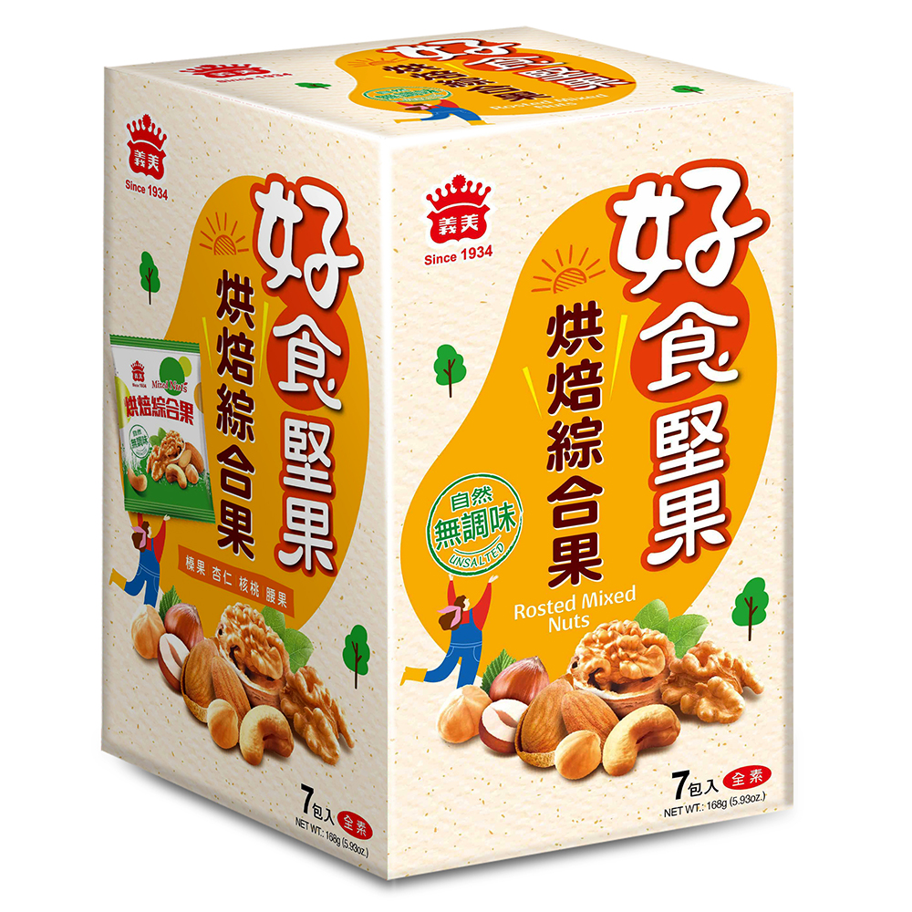 義美好食堅果-烘焙綜合果168g, , large
