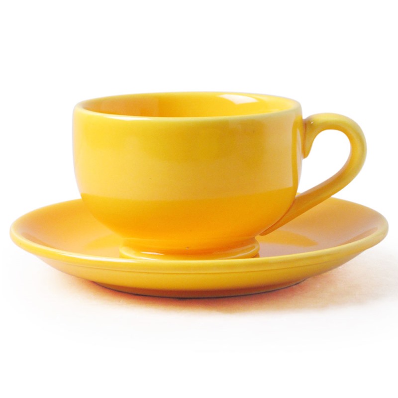 [豐名日本餐具] 咖啡杯組 鵝黃釉 / C00CS1-126-2, , large
