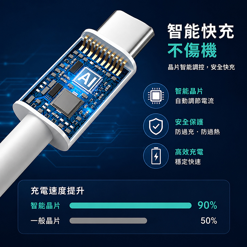 [翊承國際]【免運 + 贈品】5A 2米快充數據線, , large