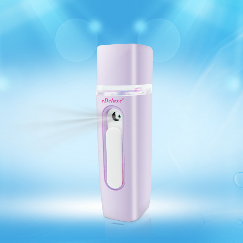 AN10 Elegant Purple eDeluxe Moisturizing Skin Care Facial Mist Sprayer (with 3 Bonus Gifts), 紫, large