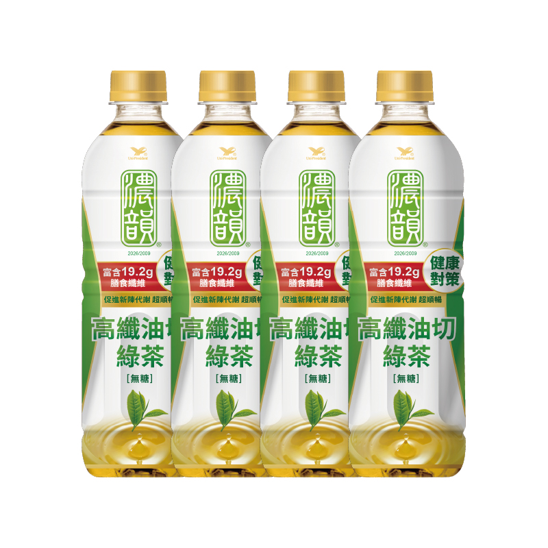 濃韻高纖油切綠茶600ml, , large
