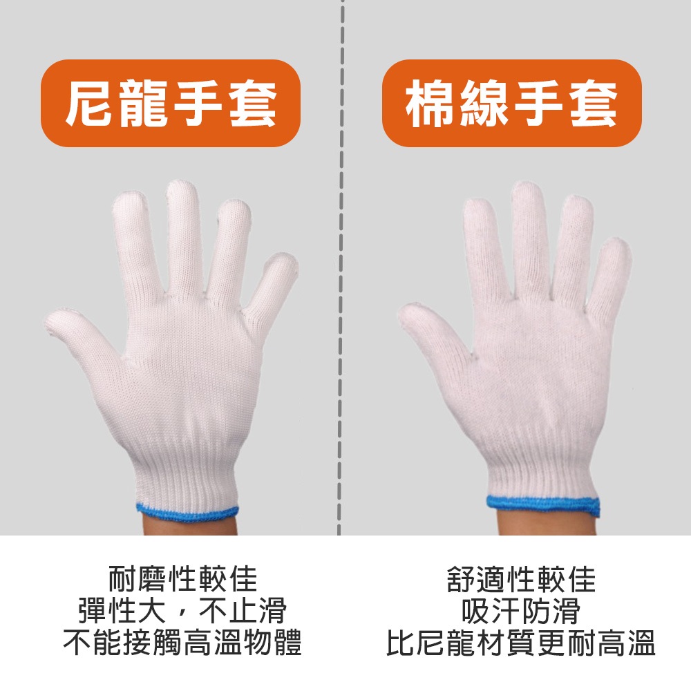 棉紗工作手套 工地 搬家 貨運 物流 園藝 尼龍 手套, , large